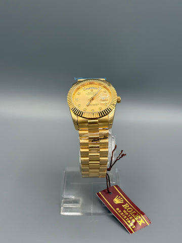 Rolx Date and Time Gold edition Master Piece