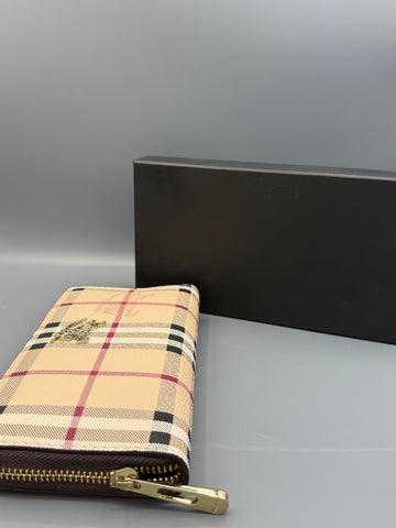 Long Zipper Branded Leather WAL