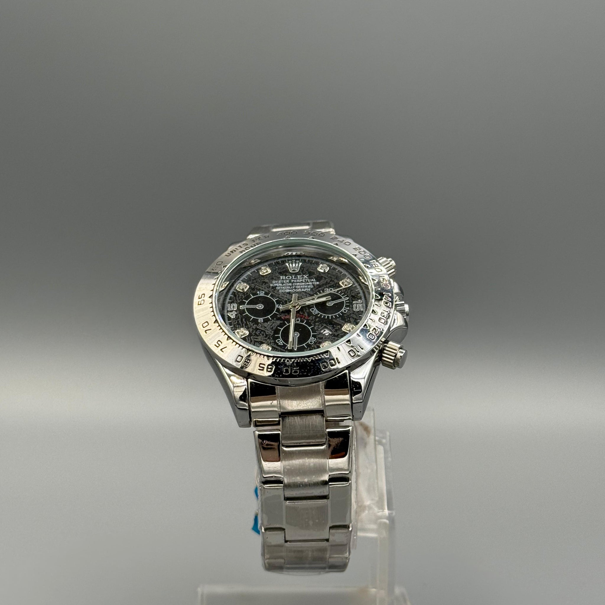 Rolx DayTona  Silver Black edition