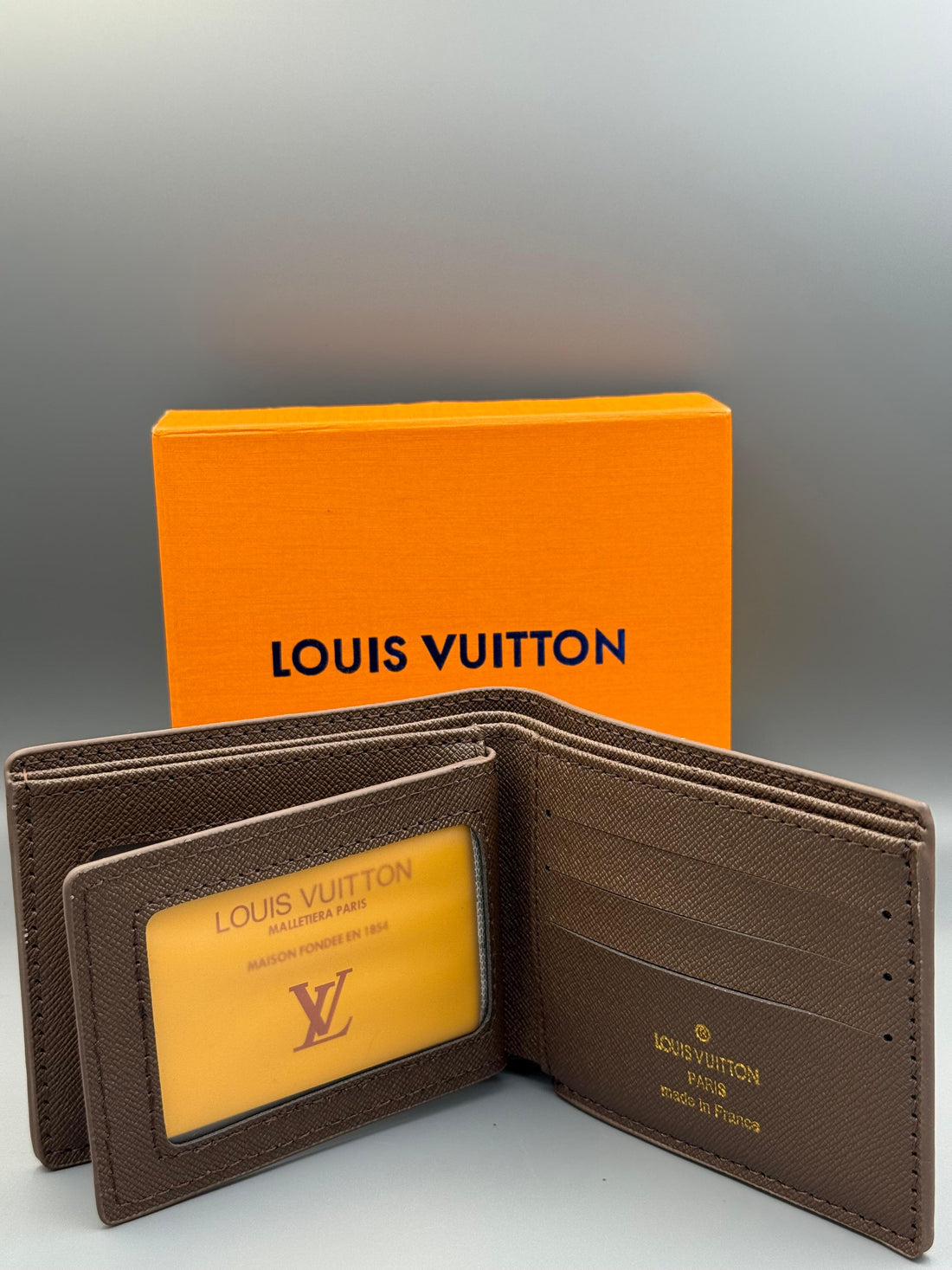 Branded Leather Wal Brown Edition