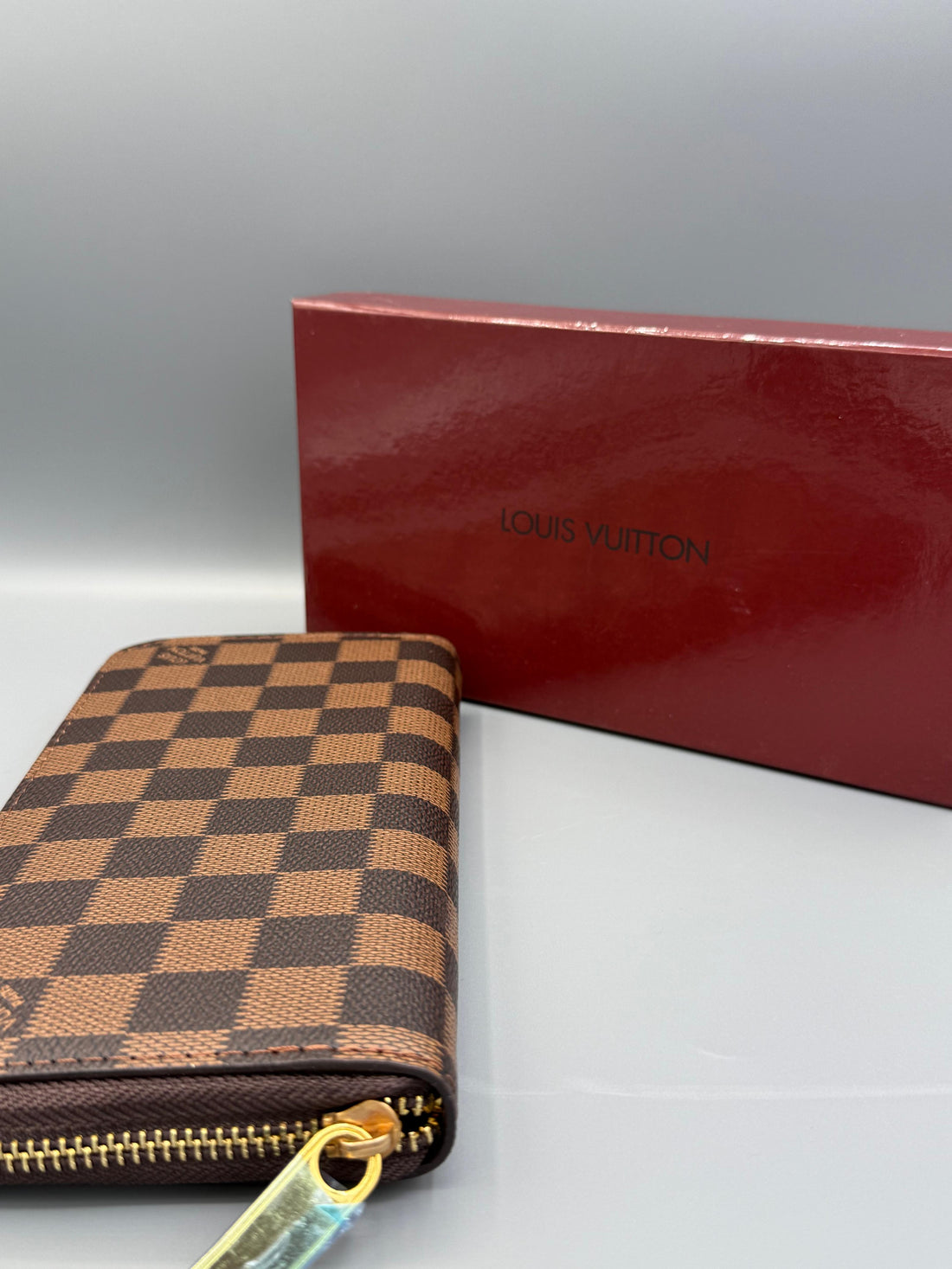 Long Zipper Branded Leather WAL